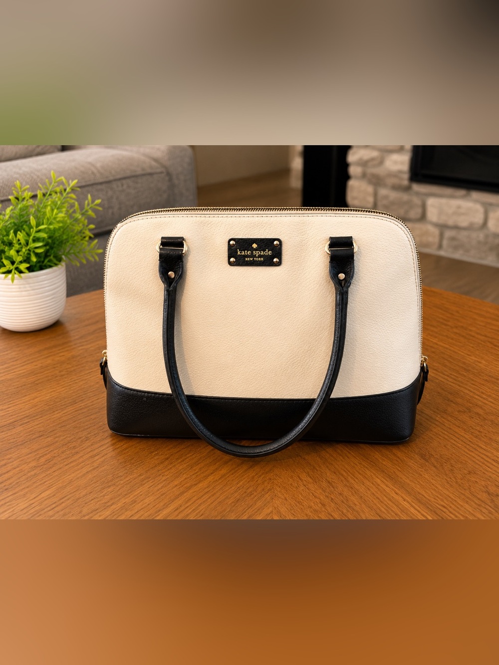 Kate Spade New York Two-Tone Satchel Handbag